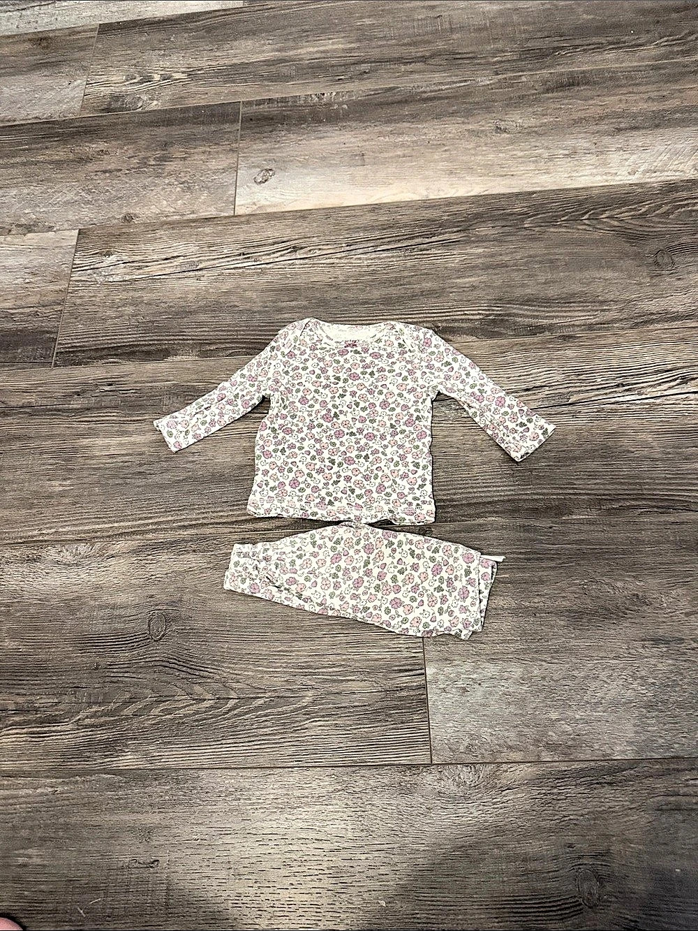 Carters Floral Set in White & Pink